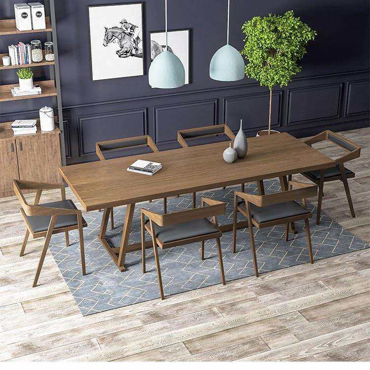 新中式桌椅组合现代简约长方形家用会议餐厅茶桌书房办公长桌,3C数码配件,USB灯,淘宝优惠券,粉丝福利购,淘宝优惠卷