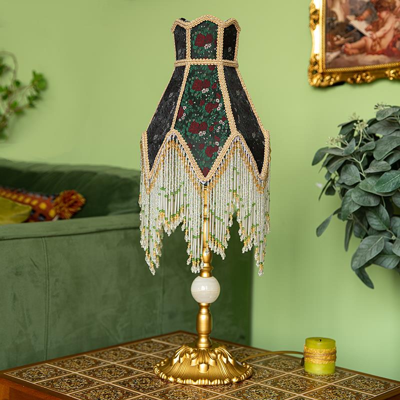 中古vintage法式复古台灯感美式客厅氛围民国装饰卧室床头灯