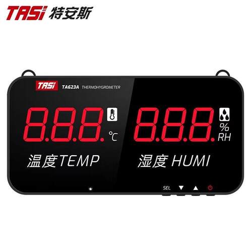 温湿度计工业高精度家用室内仓库壁挂式数显大屏显示TA623AB