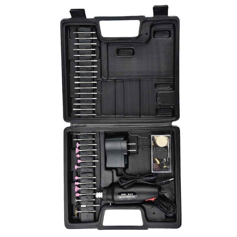 厂家60pc迷你电磨机DC12V迷你小电磨微型汽修抛光小电钻