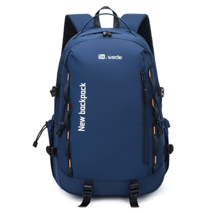 户外运动防水轻便新款时尚百搭双肩包女休闲尼龙旅游包帆布妈咪包