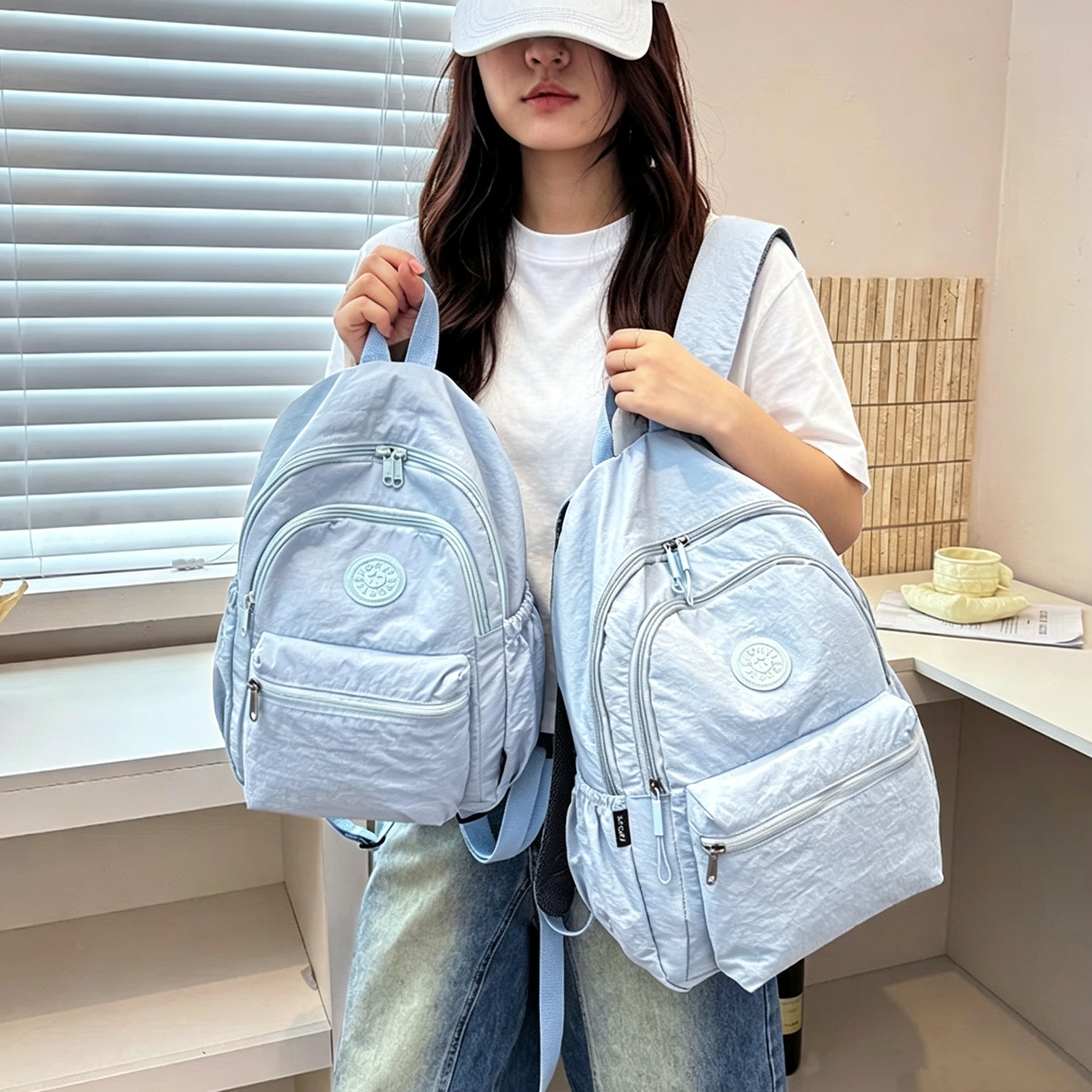 小号可折叠防泼水新款多功能轻便大容量百搭双肩包旅行书包