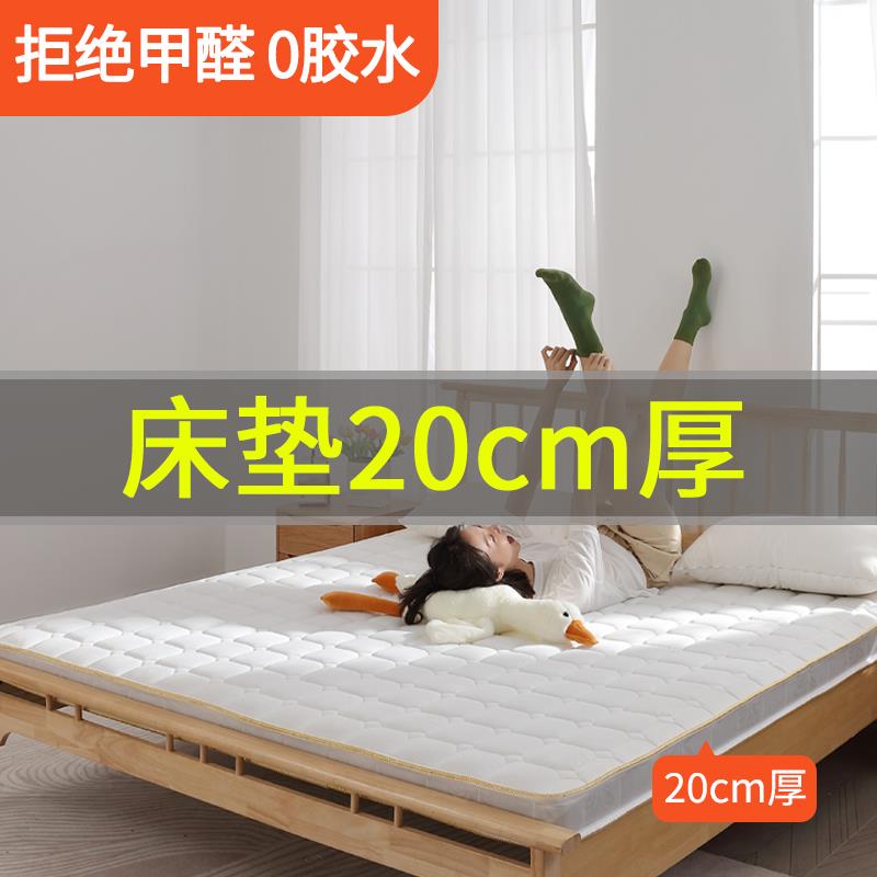#床垫20cm厚加硬纯椰棕榈天然护脊乳胶家用卧室榻榻米折叠高