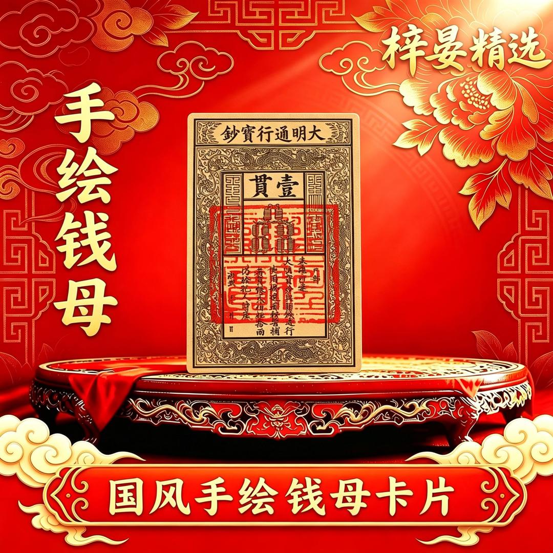 招财纳福国风大明通行宝钞