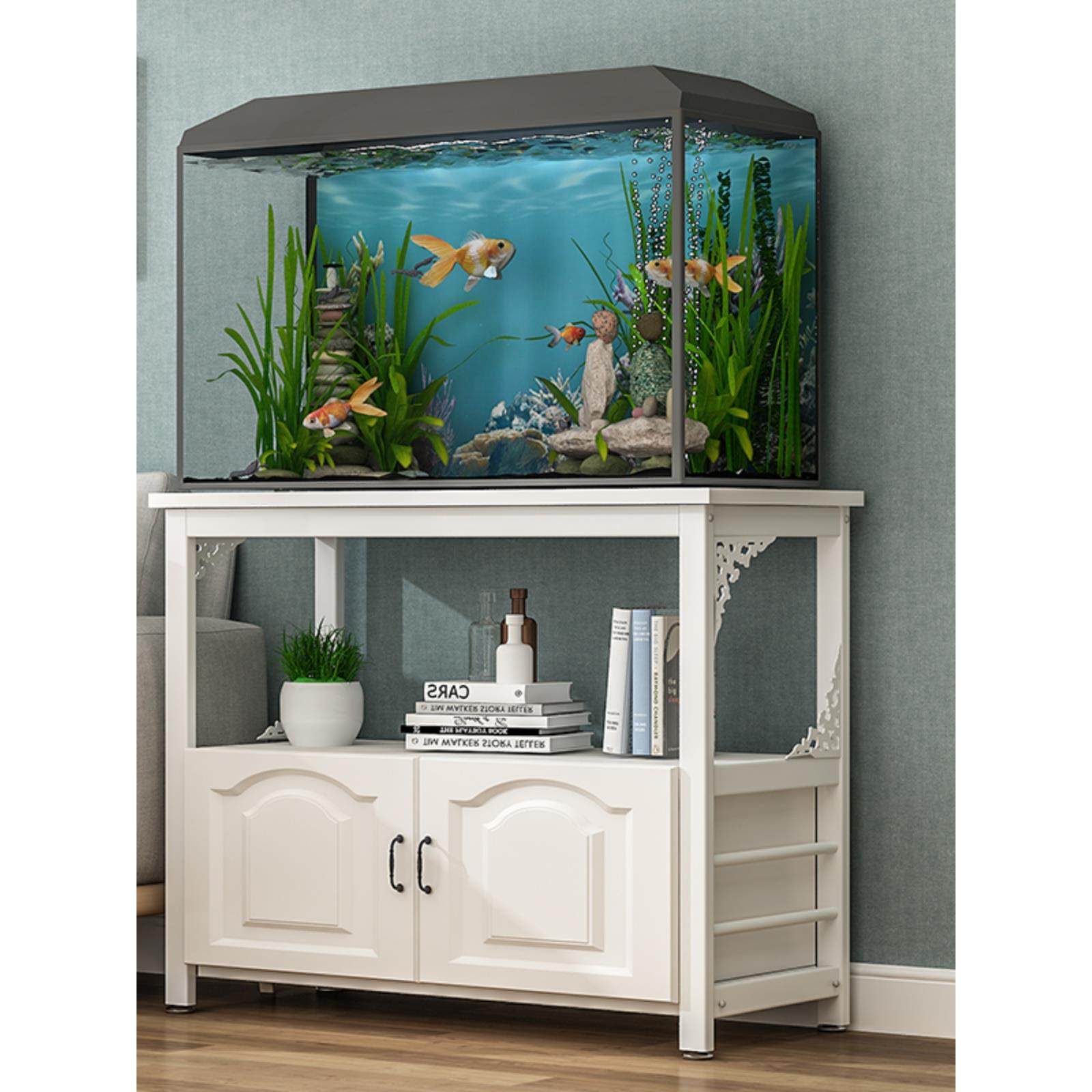 欧式鱼缸架子底柜金属底架小型鱼缸架底座水族箱底柜鱼缸架子底柜