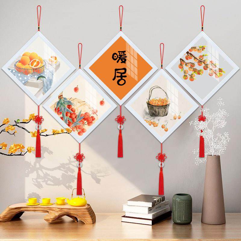 暖居钻石画2025满钻新款客厅5d点贴十字绣diy手工柿子钻石绣带框,居家布艺,钻石绣,淘宝优惠券,粉丝福利购,淘宝优惠卷