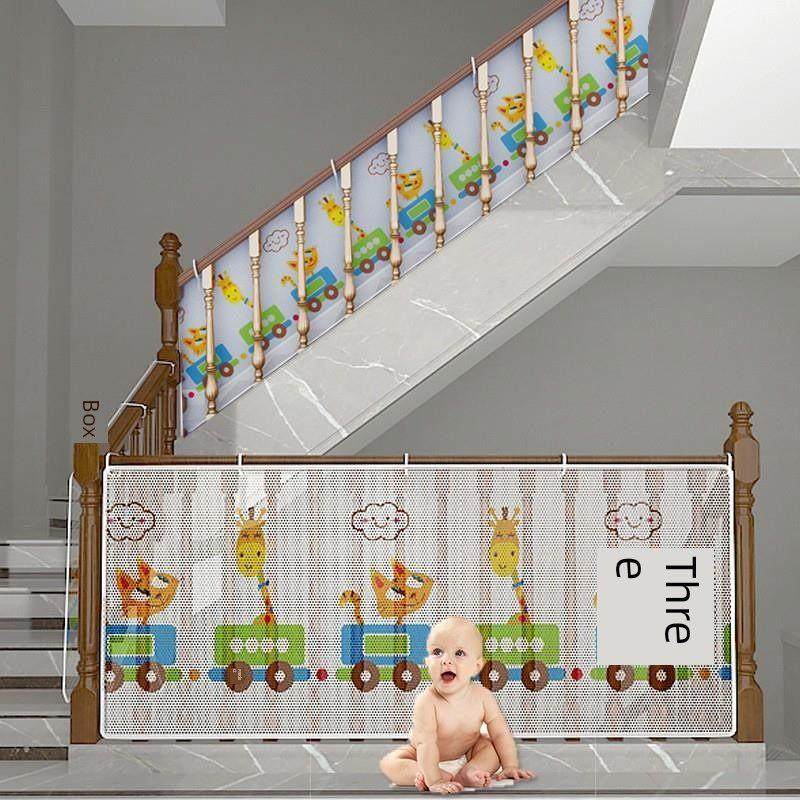 楼梯栏杆防护网儿童室内防坠落覆式房屋护栏扶手安全网家庭阳台防
