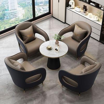 轻奢现代售楼处洽谈桌椅会客区休闲沙发圆桌组合商务贵宾接待沙发