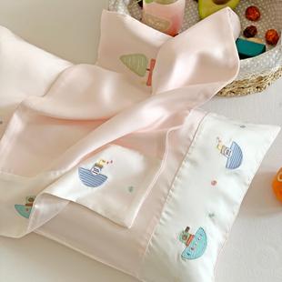 儿童枕套50x30天丝枕头套40x60冰丝枕皮48x74乳胶记忆枕芯套35x55