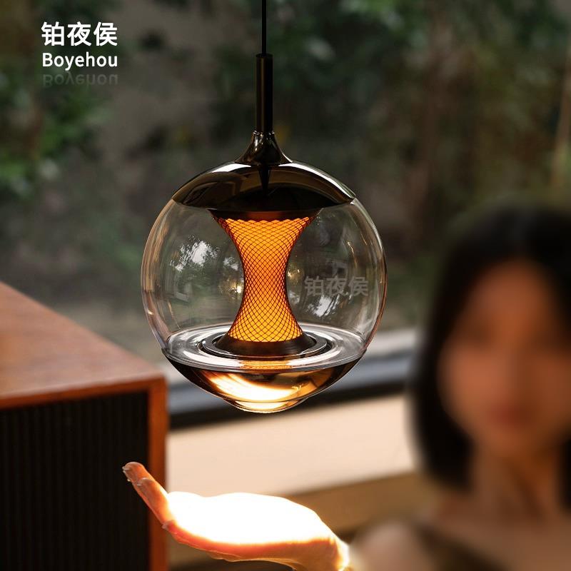 铂夜侯 睡眠床头灯吊灯意式现代客厅饭厅吧台前台过道卧室伴睡灯