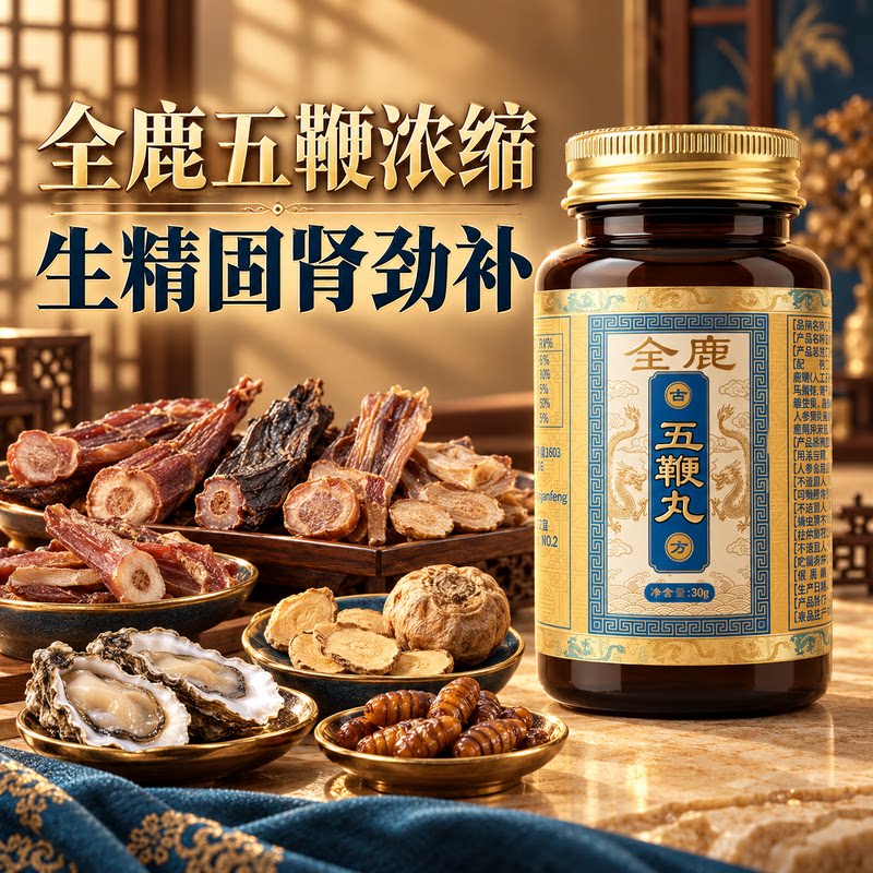 【香港秘方】五鞭丸补人参鹿血肾壮玛咖黄精男性阳正品官方旗舰店
