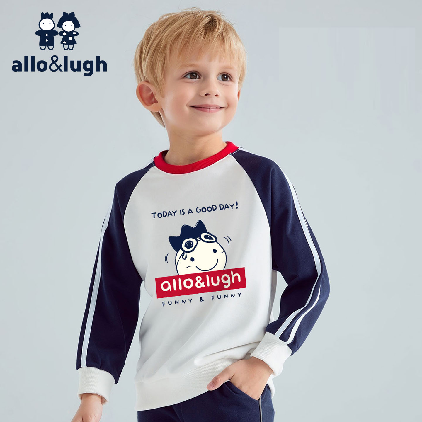 阿路和如儿童男童卫衣秋季套头衫春秋小童新款秋款童装衣服秋装