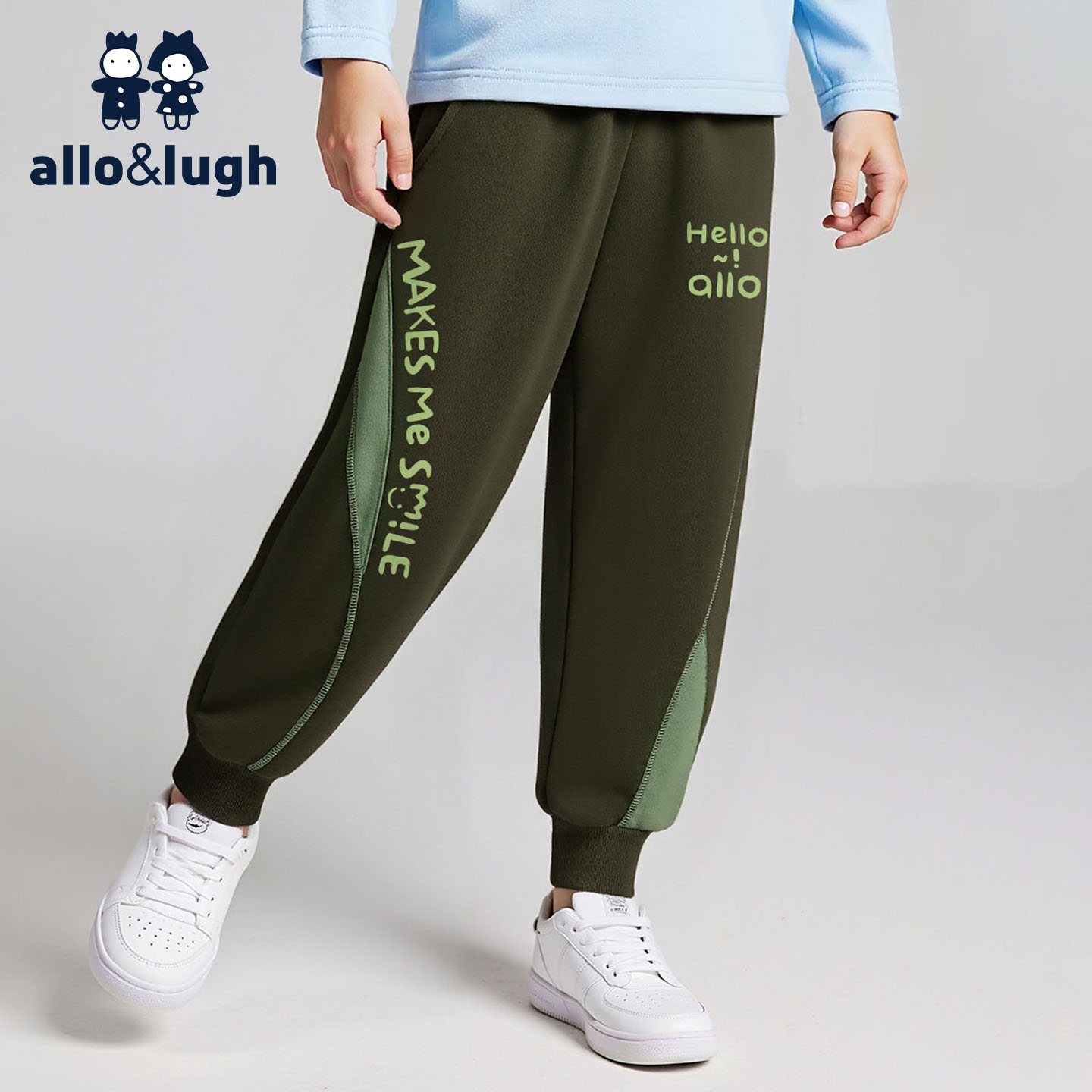 阿路和如童装儿童裤子2025年秋冬新款男童大童长裤运动卫裤休闲裤