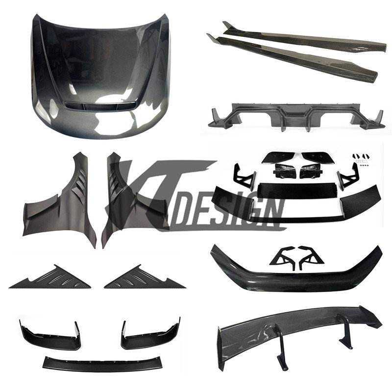 适用于新宝马M2G87碳纤维改装件机盖叶子板前唇侧裙后唇尾翼 干碳