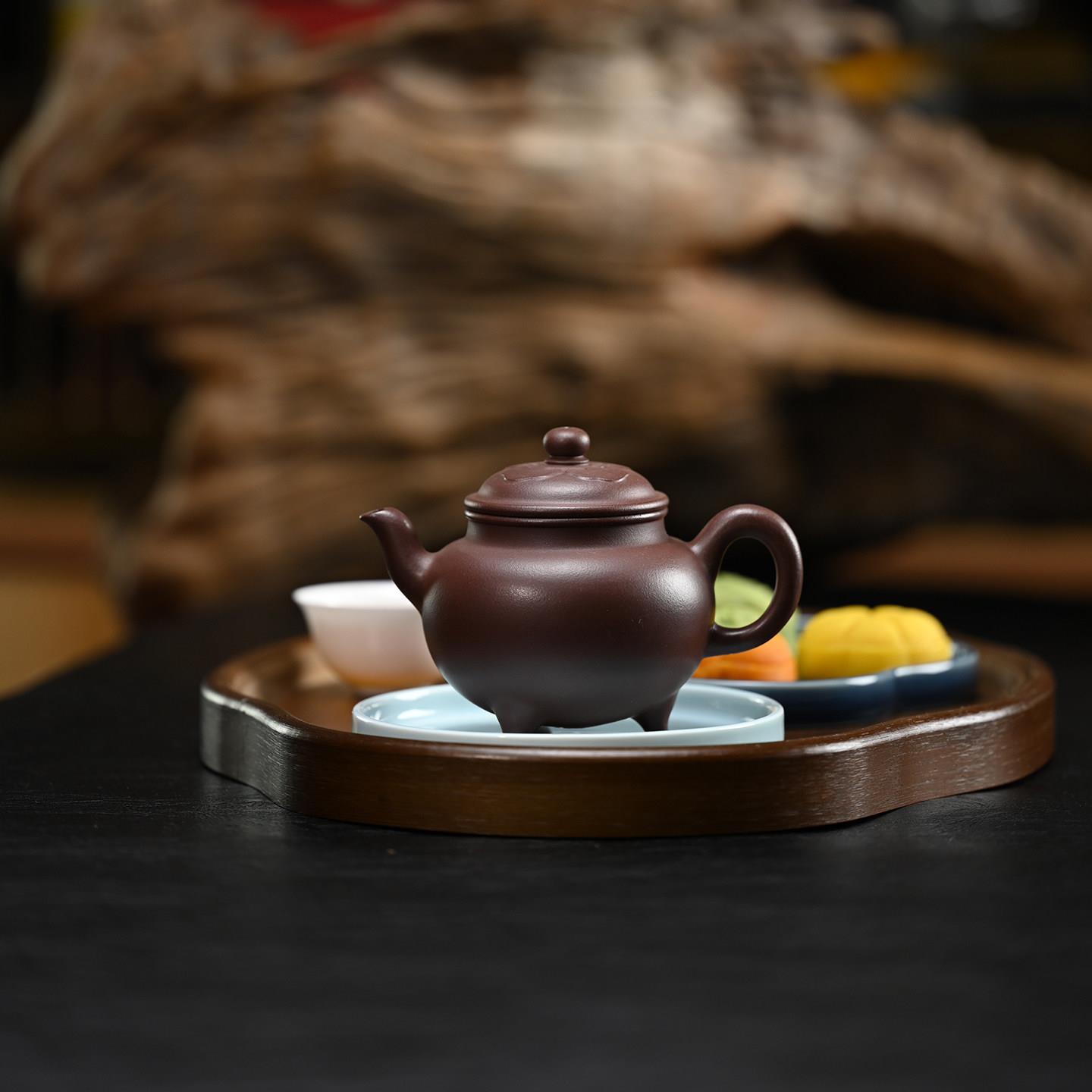 原矿紫泥全手工大彬如意实用经典功夫泡茶壶茶具宜兴紫砂壶230ML
