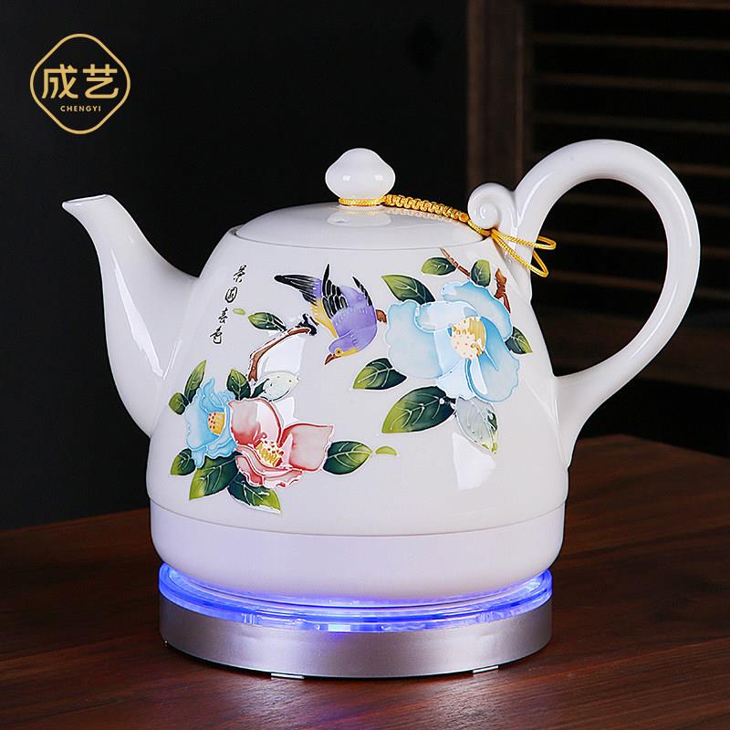 德化县产中式陶瓷电茶壶功夫茶具 自动断电快速煮茶器