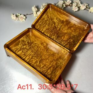 金丝楠木茶盘托盘复古风中式实木单层加厚简约工艺小叶桢楠收纳盘