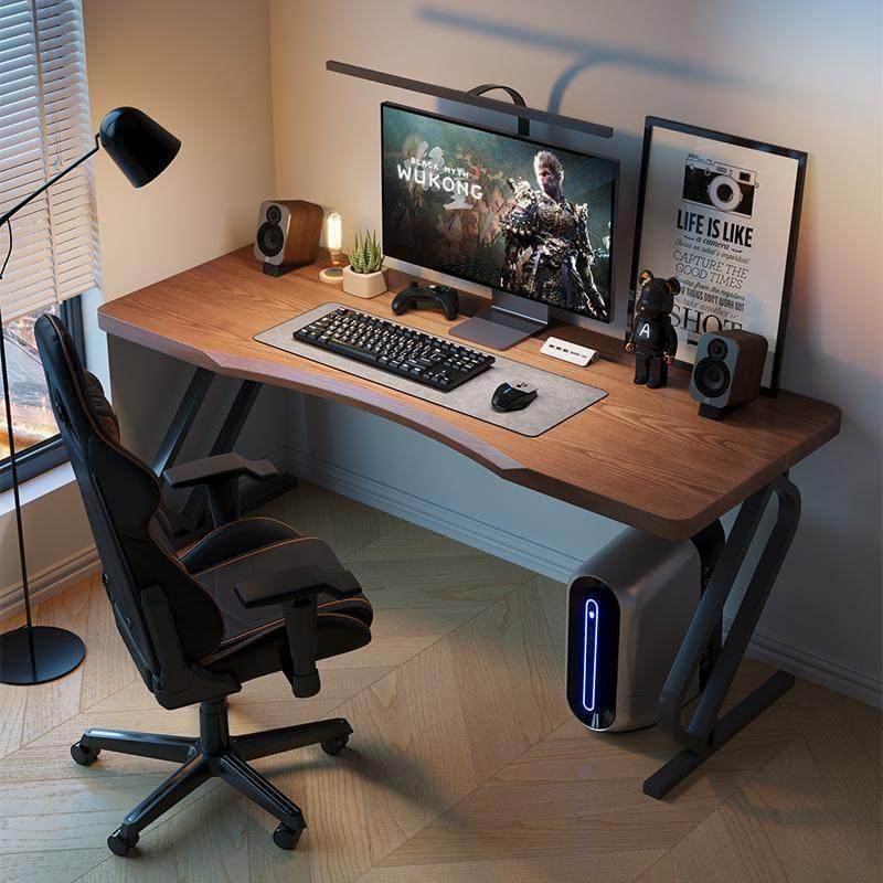 实木电竞桌家用小户型卧室单人桌子人体工学弧形电竞房台式电脑桌,住宅家具,电脑桌,淘宝优惠券,粉丝福利购,淘宝优惠卷