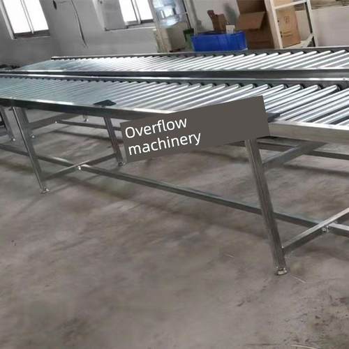 无动力滚筒输送机输送带不锈钢滑道镀锌滚筒线打包平台传送带