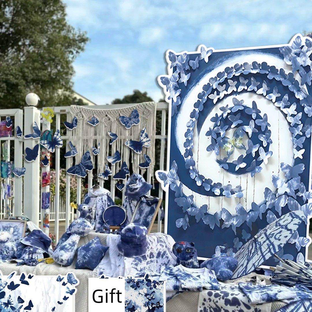 幼儿园扎染环境创作成品制作材料主题传统非物质文化遗产墙贴挂件,家居饰品,文化墙贴,淘宝优惠券,粉丝福利购,淘宝优惠卷