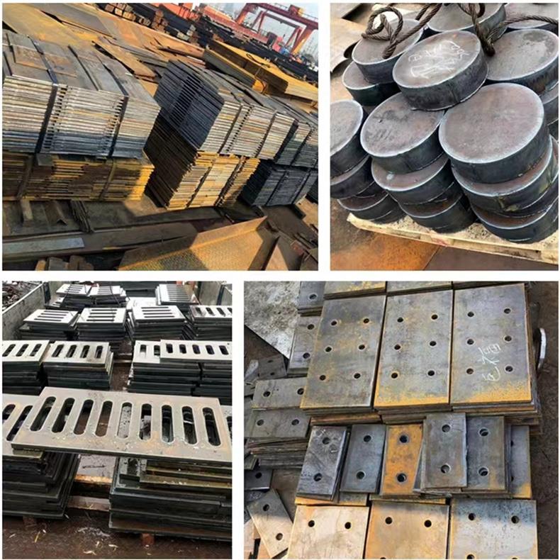 高强耐磨钢板nm400/450/500合金40cr42crmo65锰mn13Q45号铁板切割