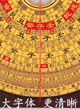 专业风水罗盘高精度崇道堂三层盘3寸5寸6寸8寸10寸铜面漆测量风水