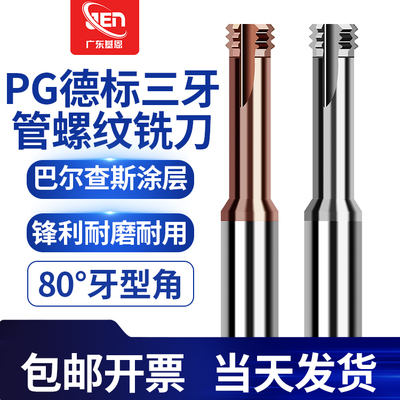 80度德标PG螺纹铣刀钢瓶系牙刀