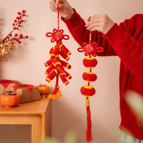 2026新年手工制作扭扭棒diy材料包幼儿园马年元旦春节挂饰小灯笼