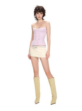 LSOUL 法式甜美风短款半身裙女夏辣妹高腰蕾丝花边包裙显瘦A字裙