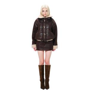 【屁酒花联名】LSOUL 复古半身裙女短款A字裙高级感百搭显瘦