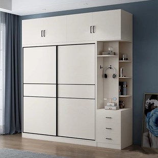 ENF级航空铝蜂窝板推拉门衣柜卧C室家用现代简约移门滑门主卧衣橱