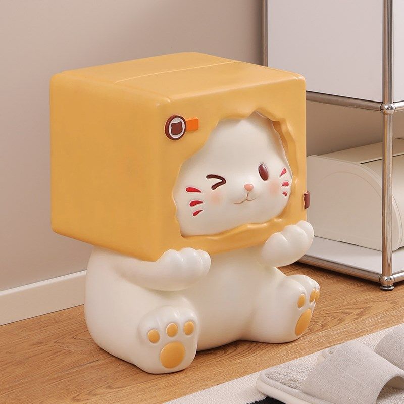 创意可爱小猫换鞋凳入户门玄关摆A件新家的100个快递乔迁新居礼物,家居饰品,落地摆件,淘宝优惠券,粉丝福利购,淘宝优惠卷