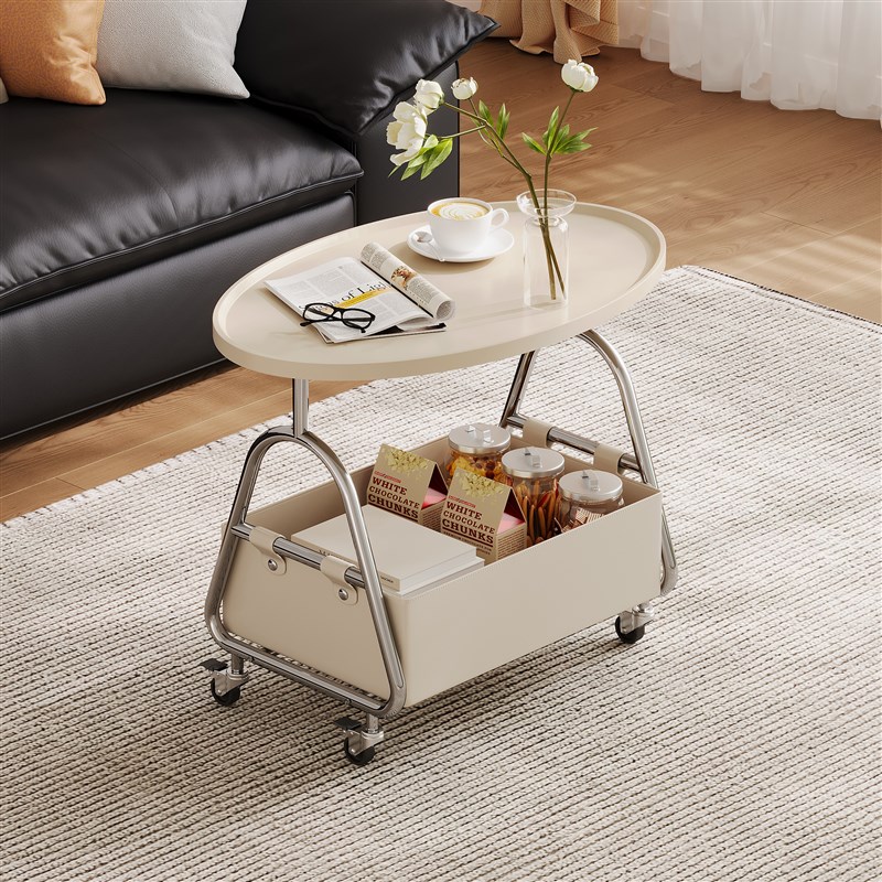 客厅沙发边几可移动茶p几轻奢高级感创意床头侧边柜小桌子置物架