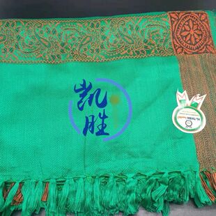 巴基斯坦头巾穆民满啦台斯塔男士缠头泰斯达勒礼拜纯棉绿色三转
