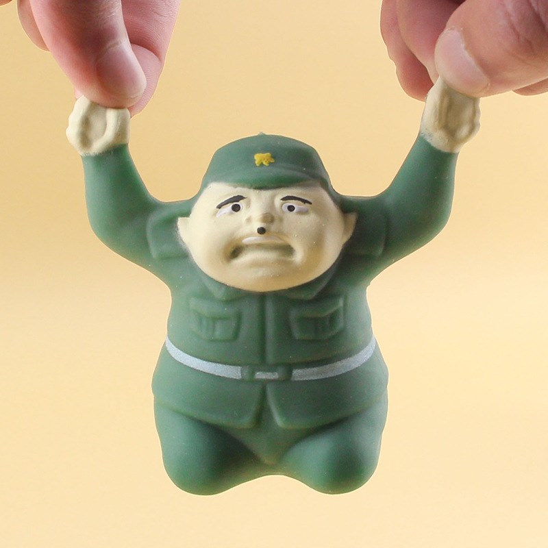 网红鬼子举起手捏捏乐p八嘎慢回弹解减压发泄整蛊儿童创意搞笑玩