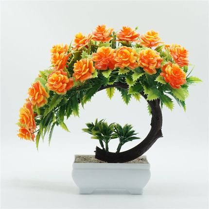 厂家直销a仿真花盆景 牡丹花仿真盆栽植物 客厅桌面假花绿植小摆