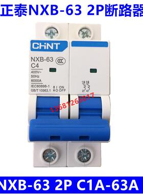 正泰断路器NXB-63 2P C1A2A3A4A6A10A16A20A25A32A40A50A63A空开