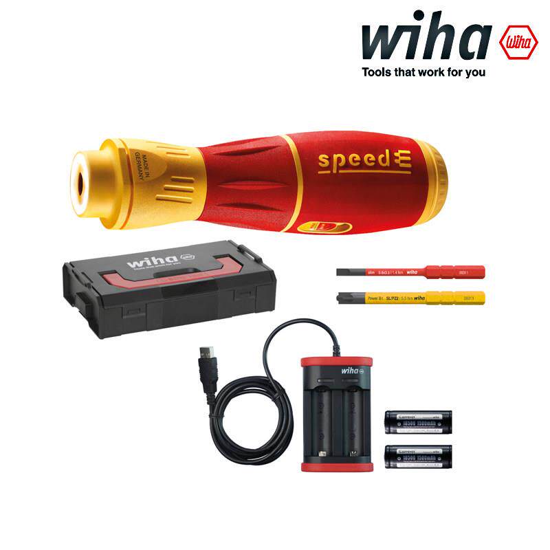 德国Wiha绝缘电动螺丝刀 speedEII多功能起子 PH1十字批杆