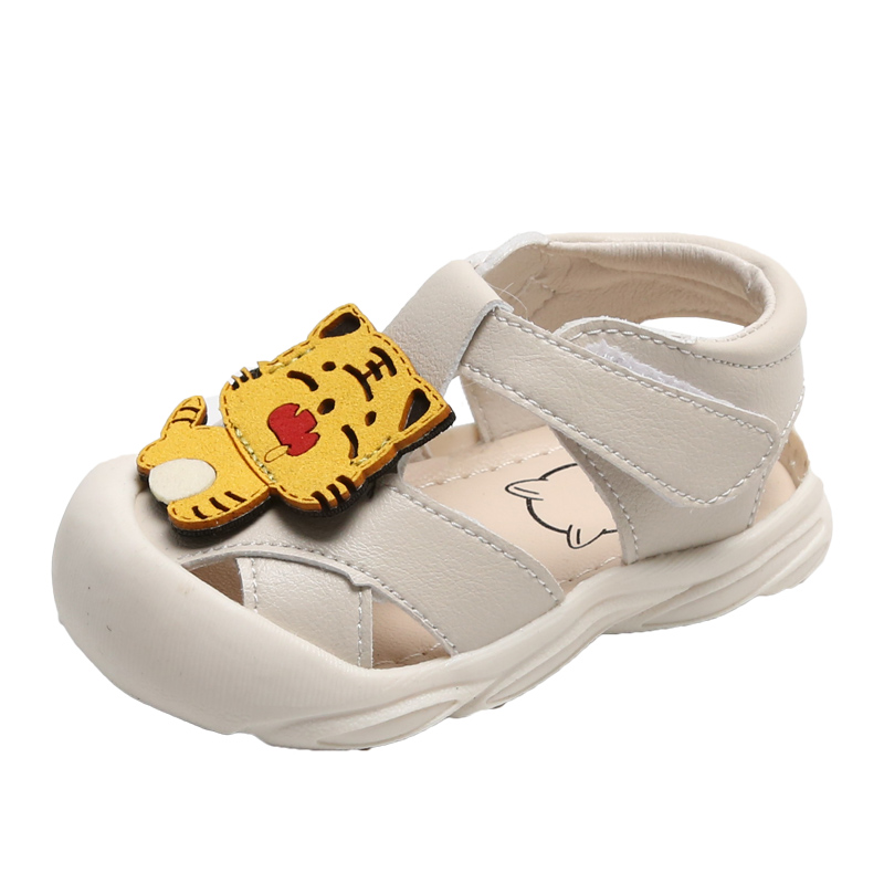 婴幼儿学步鞋男宝宝凉鞋夏季包头一岁女宝软底防滑6-12个月婴儿鞋