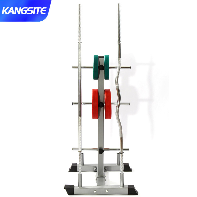 杠铃片架子家用 杠铃杆奥杆储存支架 健身房大孔小孔哑铃片收纳架