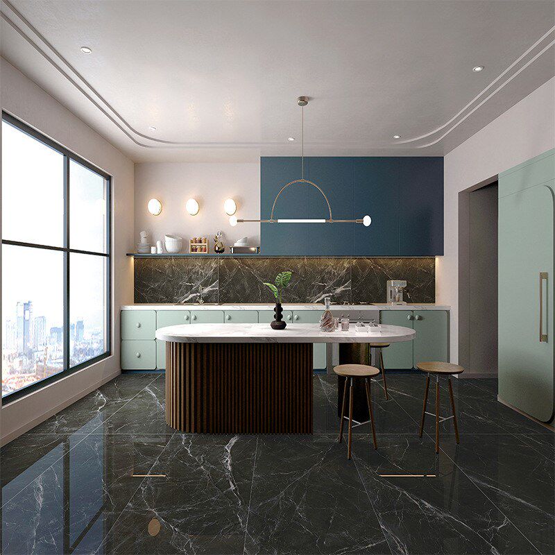 广东瓷砖800*2400通体大理石酒店大厅写字楼餐厅连纹大板地板砖