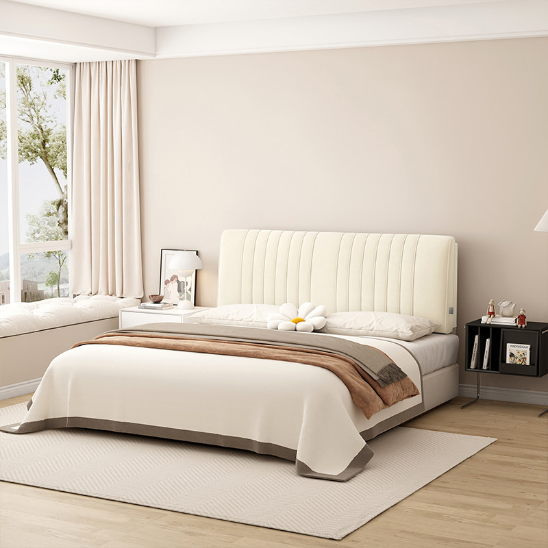 姵姿奶油风床头靠垫榻榻米床头软包靠背卧室床头软包定制床头靠背