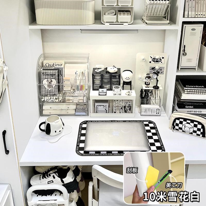 大学生宿舍改造好衣柜贴纸寝室书桌物壁纸墙纸自粘防水防潮新款