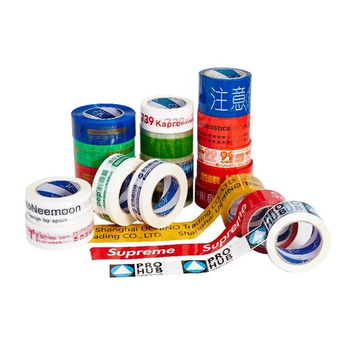胶带定制logo印字快递打包封箱带印图案警示语胶带透明胶带订制