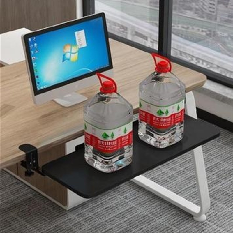 抽屉式小型组合式配套键盘托架延长滑动。键盘拖托架免打孔扩展板