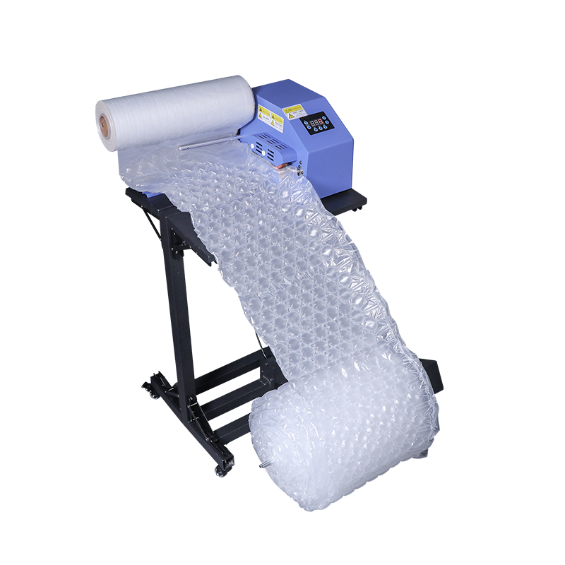 包装膜折叠自动收卷架葫芦气泡膜充气机配套装置双排膜气垫机设备