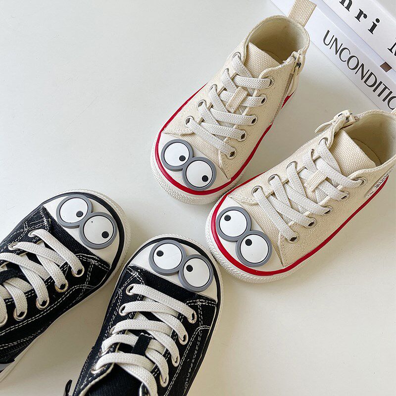 2024宝宝帆布鞋春秋高帮小童鞋软底一岁婴儿学步鞋男童板鞋球鞋潮