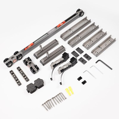 双向缓冲阻尼吊趟轨道木门左右无限移动推拉门吊轮滑轨五金配件