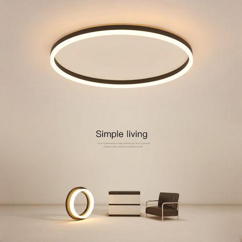 极简卧室灯2024年新款主卧网红灯侘寂风房间灯圆形书房led吸顶灯