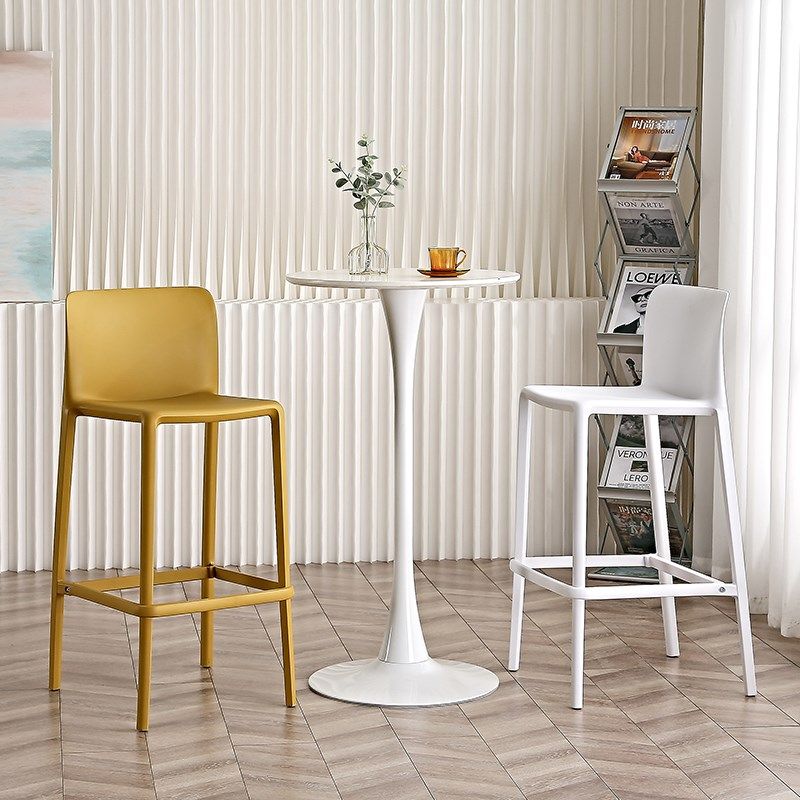 侘寂风网红家用塑料吧台椅子靠背高脚凳酒吧前台现代简约高腿凳子,住宅家具,家用高脚椅,淘宝优惠券,粉丝福利购,淘宝优惠卷